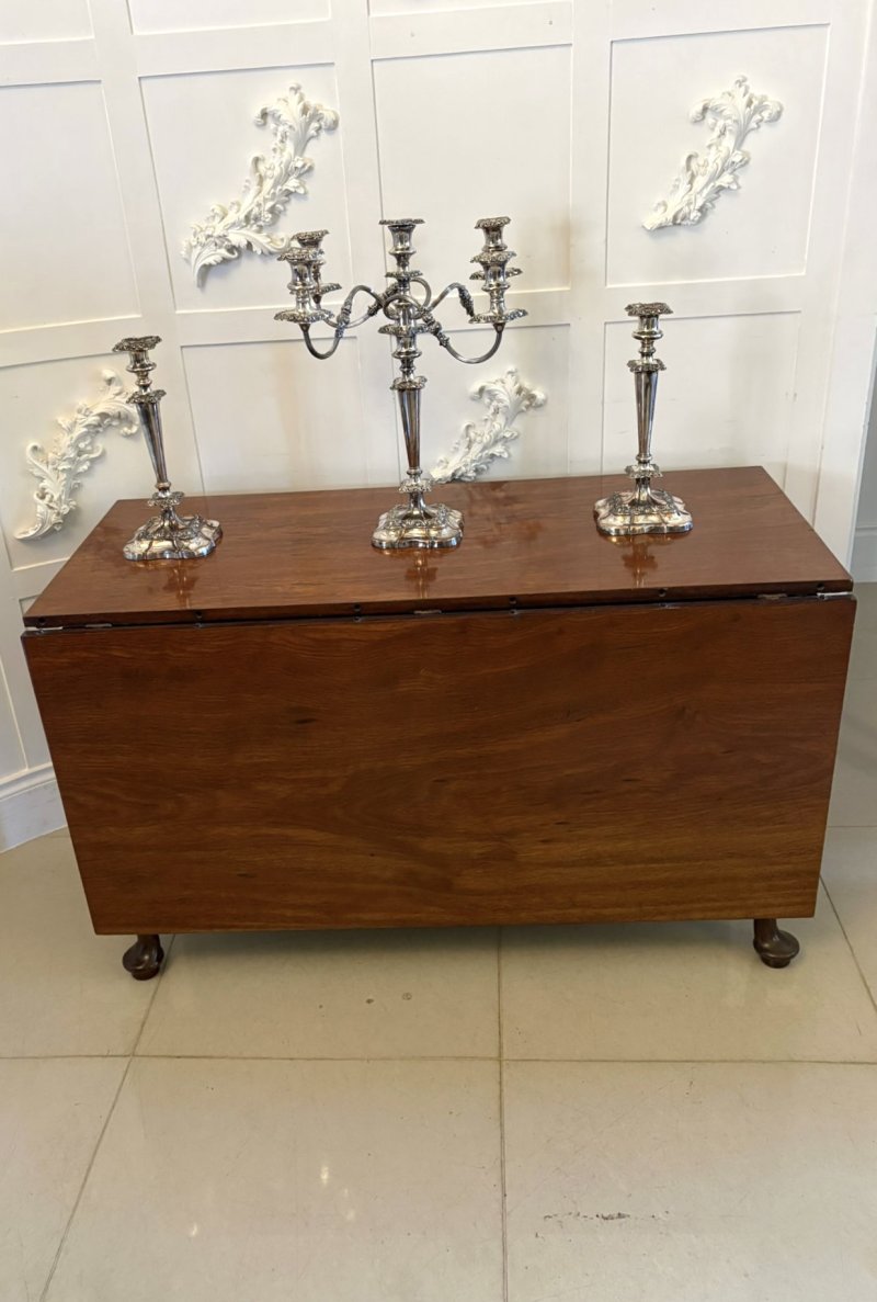 Antique Rare Georgian Figured Mahogany Metamorphic Dining Table Console Pair 12 Seater - Image 14